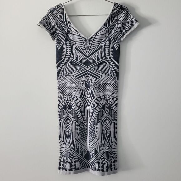 bebe Blue/Gray Seamless Mini Dress Size S - Picture 4 of 5